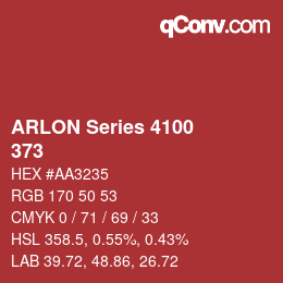 颜色代码: ARLON Series 4100 - 373 | qconv.com