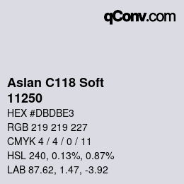 Farbcode: Aslan C118 Soft - 11250 | qconv.com