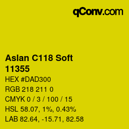 Código de color: Aslan C118 Soft - 11355 | qconv.com