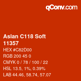 Farbcode: Aslan C118 Soft - 11357 | qconv.com