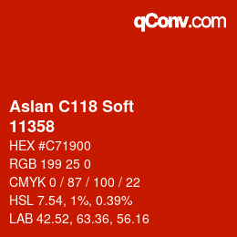 Farbcode: Aslan C118 Soft - 11358 | qconv.com