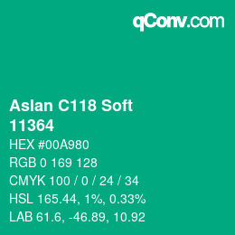 Código de color: Aslan C118 Soft - 11364 | qconv.com