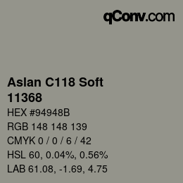 Farbcode: Aslan C118 Soft - 11368 | qconv.com