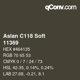 Farbcode: Aslan C118 Soft - 11369 | qconv.com