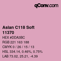 Farbcode: Aslan C118 Soft - 11370 | qconv.com