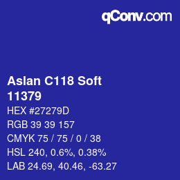 Farbcode: Aslan C118 Soft - 11379 | qconv.com
