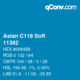 Farbcode: Aslan C118 Soft - 11382 | qconv.com