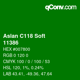 カラーコード: Aslan C118 Soft - 11386 | qconv.com
