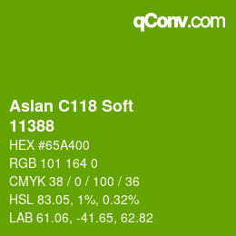 Color code: Aslan C118 Soft - 11388 | qconv.com