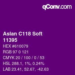 Farbcode: Aslan C118 Soft - 11395 | qconv.com