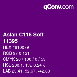 カラーコード: Aslan C118 Soft - 11395 | qconv.com