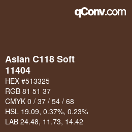 Farbcode: Aslan C118 Soft - 11404 | qconv.com