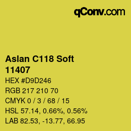 Código de color: Aslan C118 Soft - 11407 | qconv.com