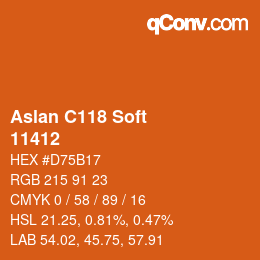 颜色代码: Aslan C118 Soft - 11412 | qconv.com