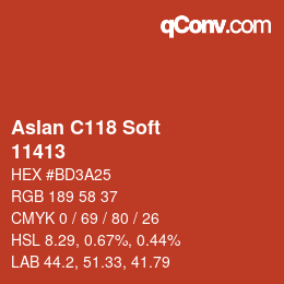 カラーコード: Aslan C118 Soft - 11413 | qconv.com