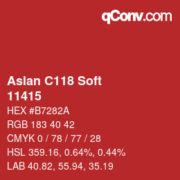 Código de color: Aslan C118 Soft - 11415 | qconv.com