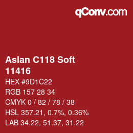 Farbcode: Aslan C118 Soft - 11416 | qconv.com