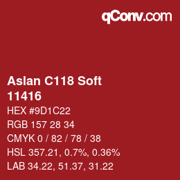 Farbcode: Aslan C118 Soft - 11416 | qconv.com