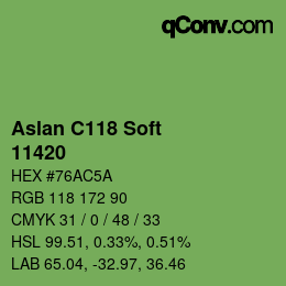 Farbcode: Aslan C118 Soft - 11420 | qconv.com