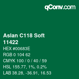 颜色代码: Aslan C118 Soft - 11422 | qconv.com