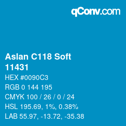 Código de color: Aslan C118 Soft - 11431 | qconv.com