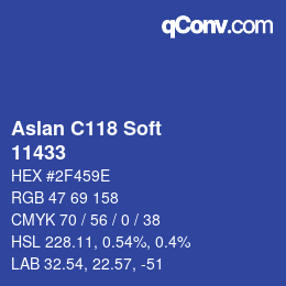 Farbcode: Aslan C118 Soft - 11433 | qconv.com