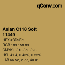 カラーコード: Aslan C118 Soft - 11449 | qconv.com