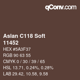 カラーコード: Aslan C118 Soft - 11452 | qconv.com