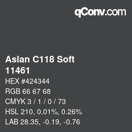 Farbcode: Aslan C118 Soft - 11461 | qconv.com