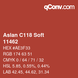 Farbcode: Aslan C118 Soft - 11462 | qconv.com