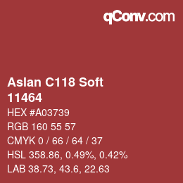 Farbcode: Aslan C118 Soft - 11464 | qconv.com