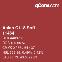 カラーコード: Aslan C118 Soft - 11464 | qconv.com