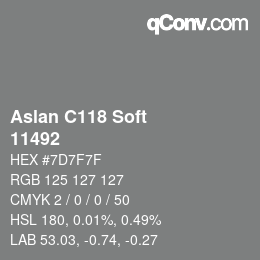 Código de color: Aslan C118 Soft - 11492 | qconv.com