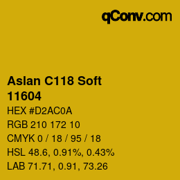 Farbcode: Aslan C118 Soft - 11604 | qconv.com