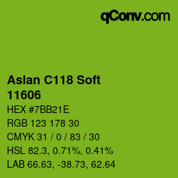 Farbcode: Aslan C118 Soft - 11606 | qconv.com