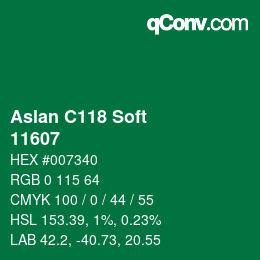 Farbcode: Aslan C118 Soft - 11607 | qconv.com