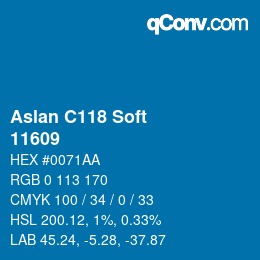 カラーコード: Aslan C118 Soft - 11609 | qconv.com