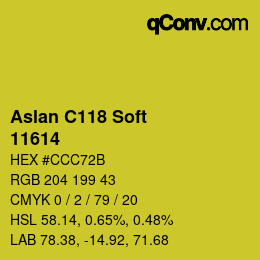 Farbcode: Aslan C118 Soft - 11614 | qconv.com