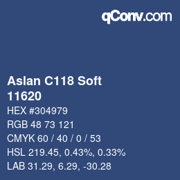 Código de color: Aslan C118 Soft - 11620 | qconv.com