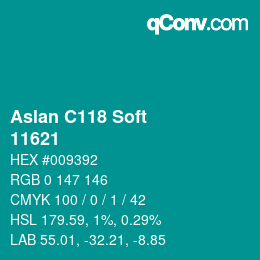 カラーコード: Aslan C118 Soft - 11621 | qconv.com