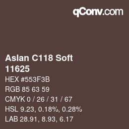 カラーコード: Aslan C118 Soft - 11625 | qconv.com