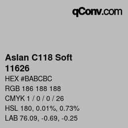 Farbcode: Aslan C118 Soft - 11626 | qconv.com