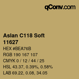 カラーコード: Aslan C118 Soft - 11627 | qconv.com