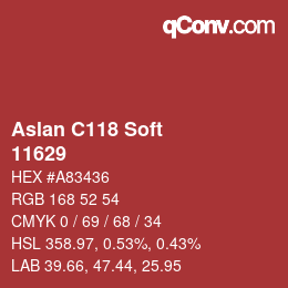 Farbcode: Aslan C118 Soft - 11629 | qconv.com