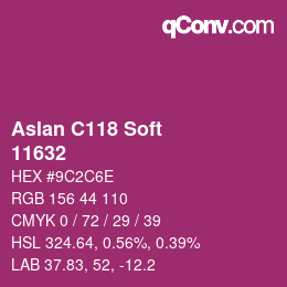 Farbcode: Aslan C118 Soft - 11632 | qconv.com