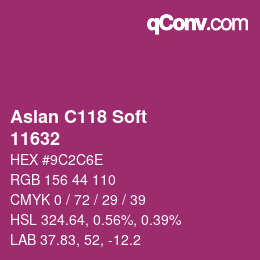 Farbcode: Aslan C118 Soft - 11632 | qconv.com