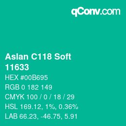 Código de color: Aslan C118 Soft - 11633 | qconv.com