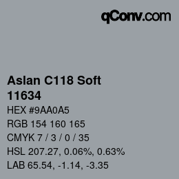 カラーコード: Aslan C118 Soft - 11634 | qconv.com