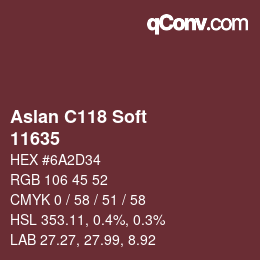 カラーコード: Aslan C118 Soft - 11635 | qconv.com