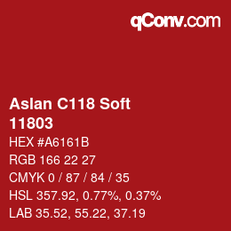 Código de color: Aslan C118 Soft - 11803 | qconv.com